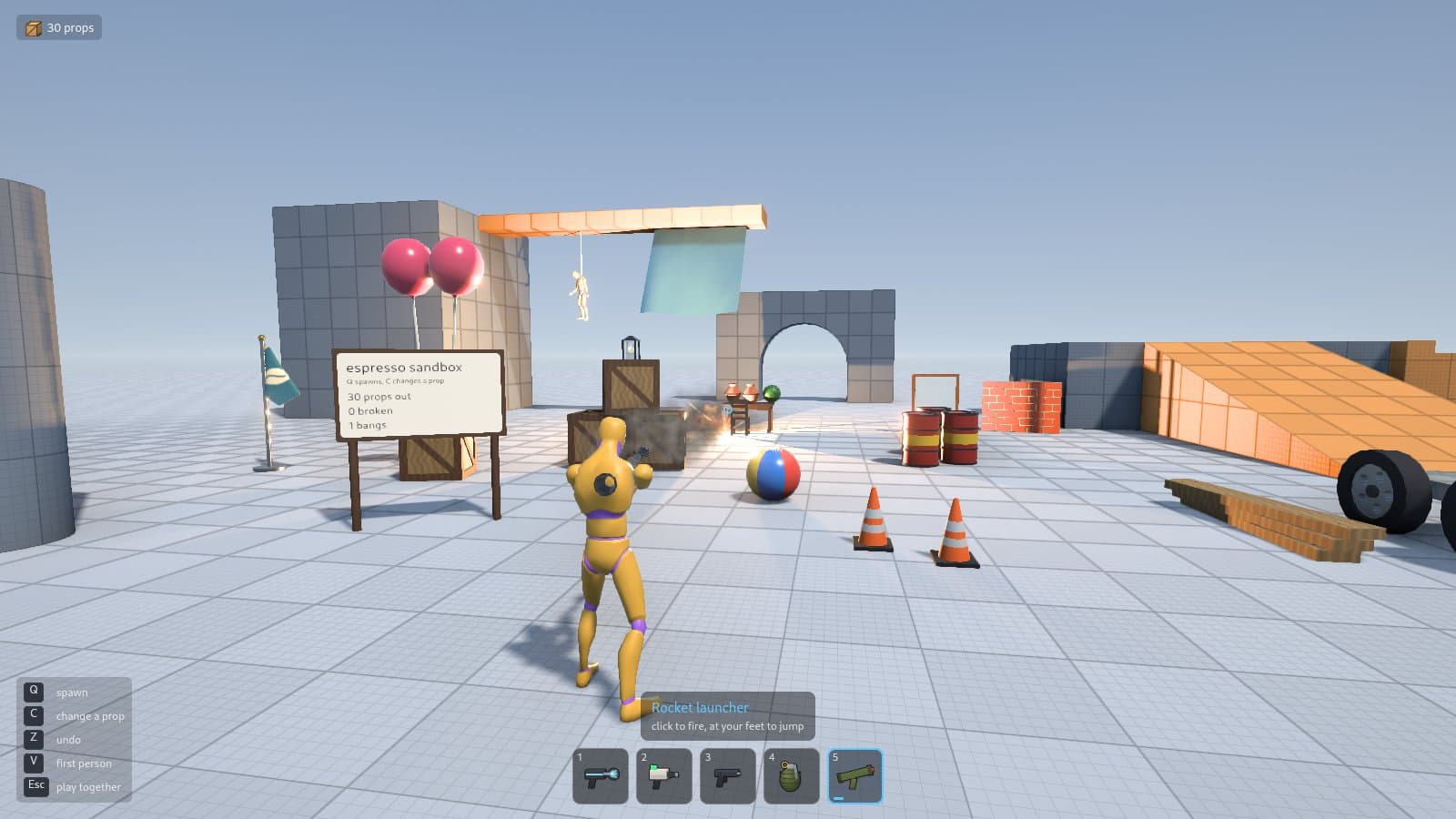 Sandbox, a screenshot